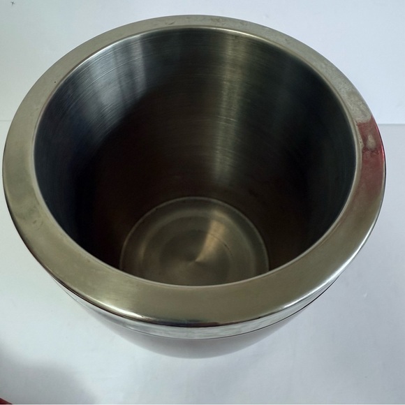 Vintage Red Mid Century Modern Ice Bucket - Picture 2 of 7